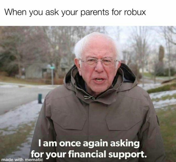 funny Bernie Roblox meme