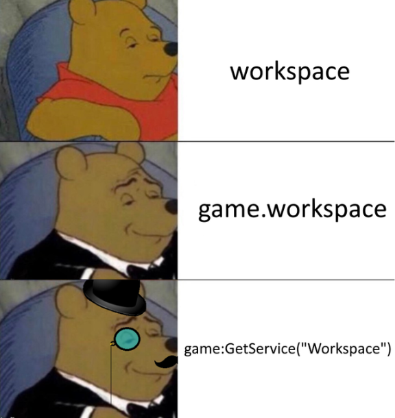 Roblox workspace meme