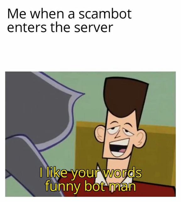 scambot cursed meme